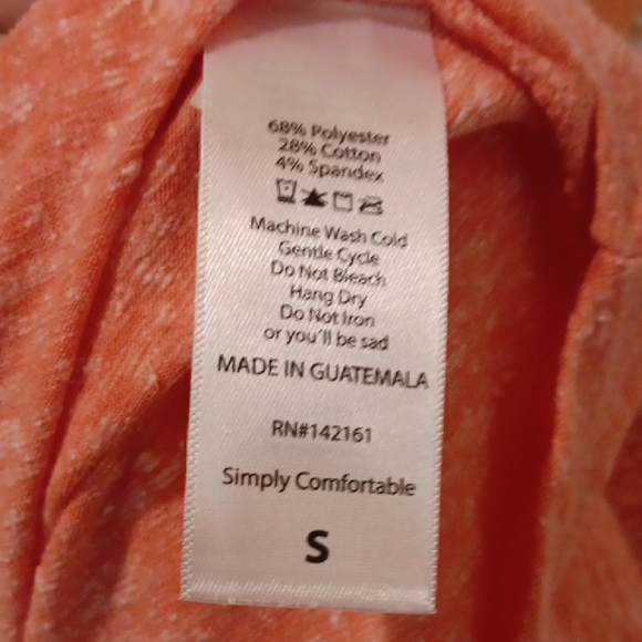 LuLaRoe Orange Short Sleeve Midi Dress - Picture 4 of 4